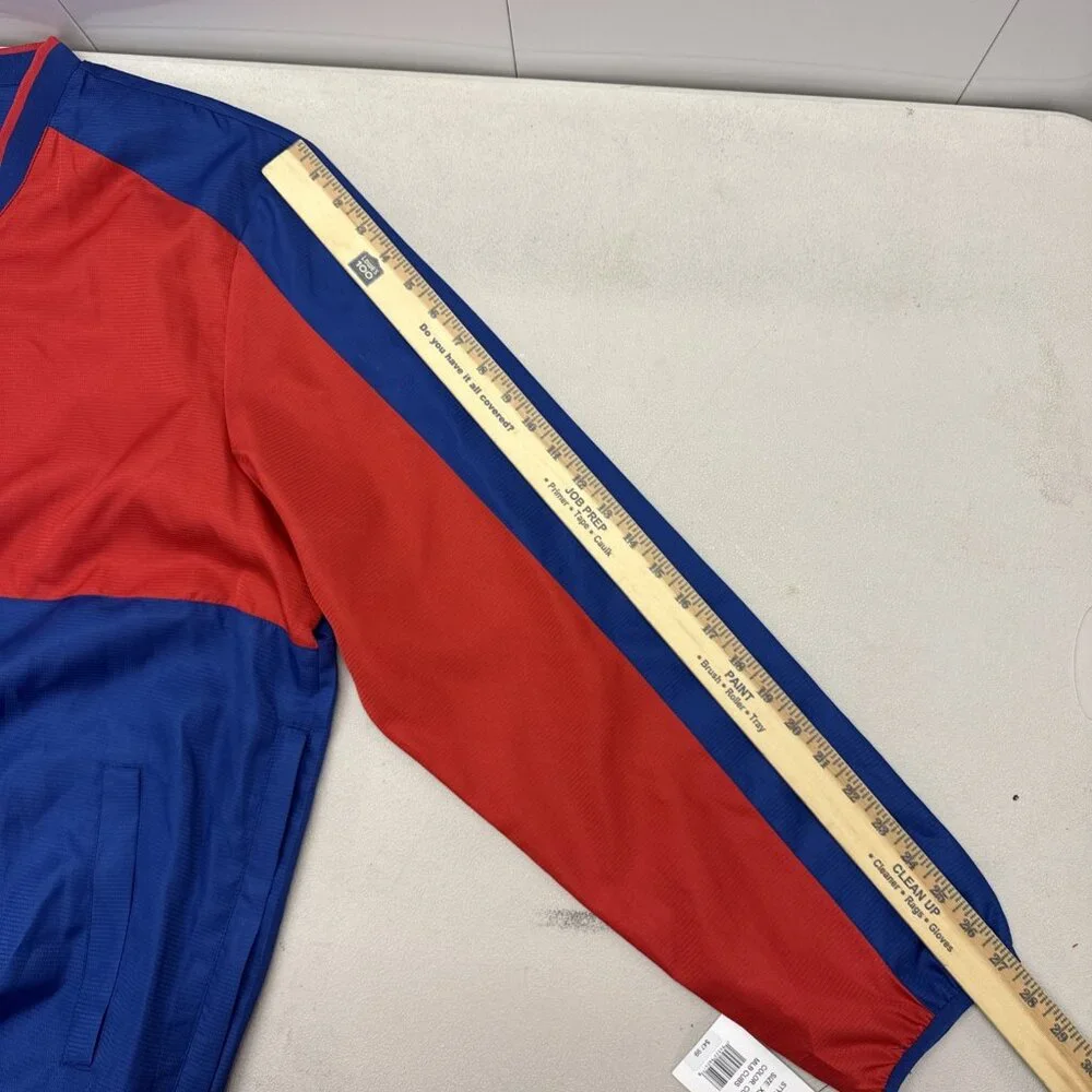 G-III Sports MLB Chicago Cubs Men's XL Pullover Windbreaker Side Zip Warmup NWT